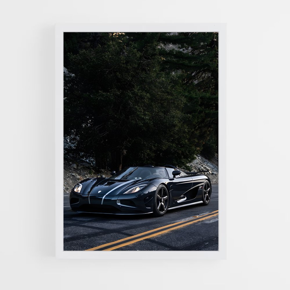 Poster puissance roues dynamise – affiche Koenigsegg (vue 3)
